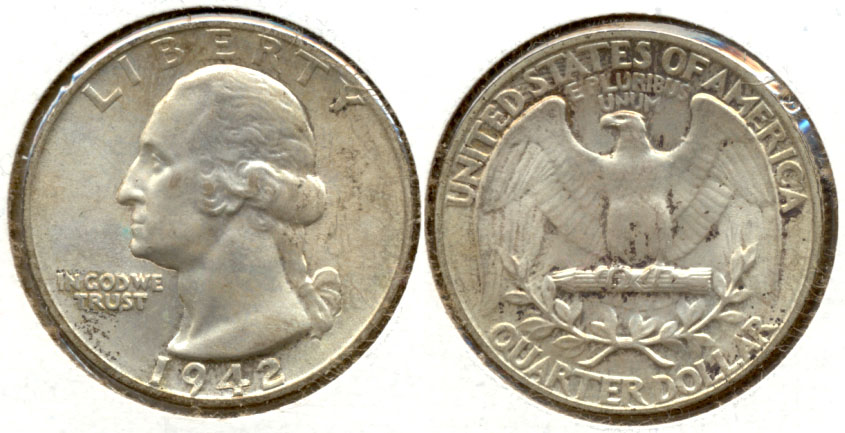 1942 Washington Quarter MS-63 c