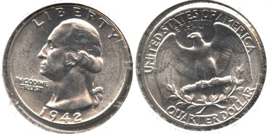1942 Washington Quarter MS-63 #d