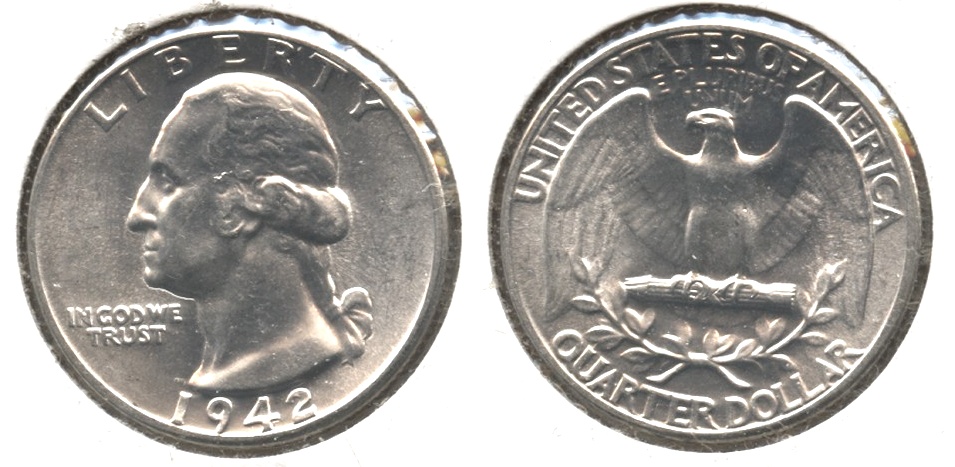 1942 Washington Quarter MS-63 #e