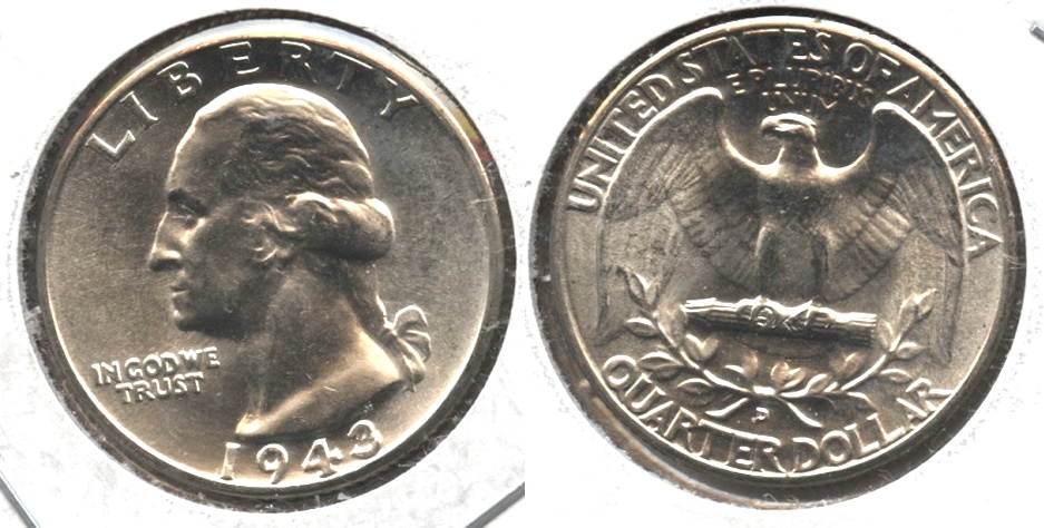 1943-D Washington Quarter MS-64 #a