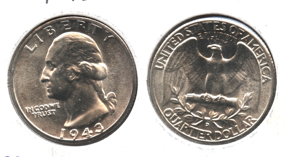 1943-D Washington Quarter MS-64 #b