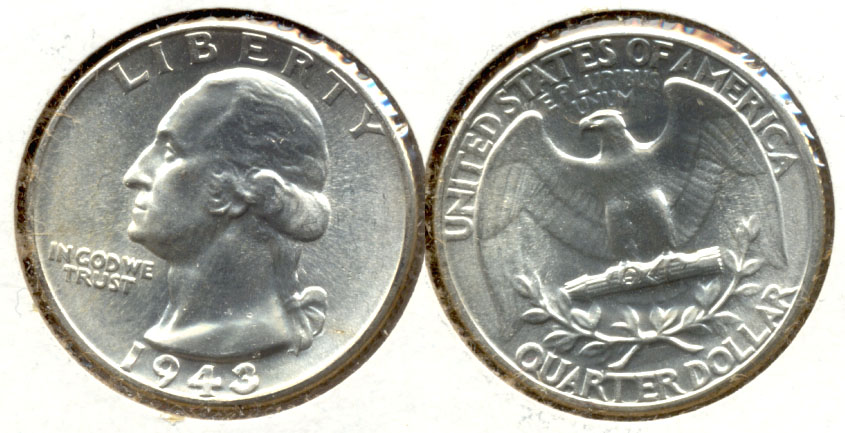 1943 Washington Quarter MS-64