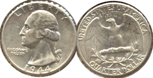 1944-D Washington Quarter AU-55 a