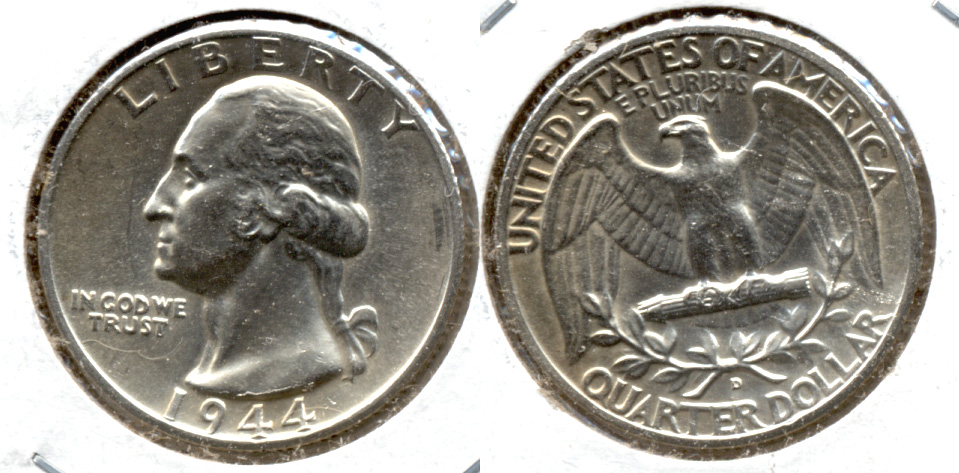 1944-D Washington Quarter MS-60 f