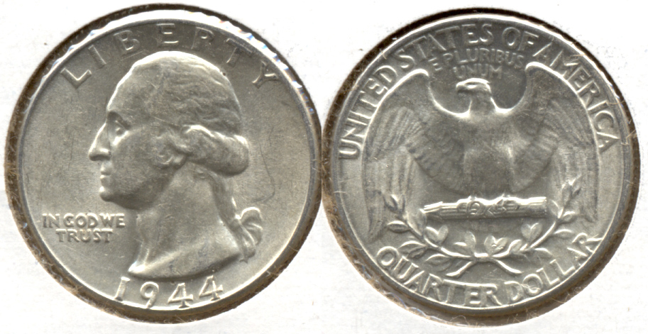 1944 Washington Quarter AU-50 l