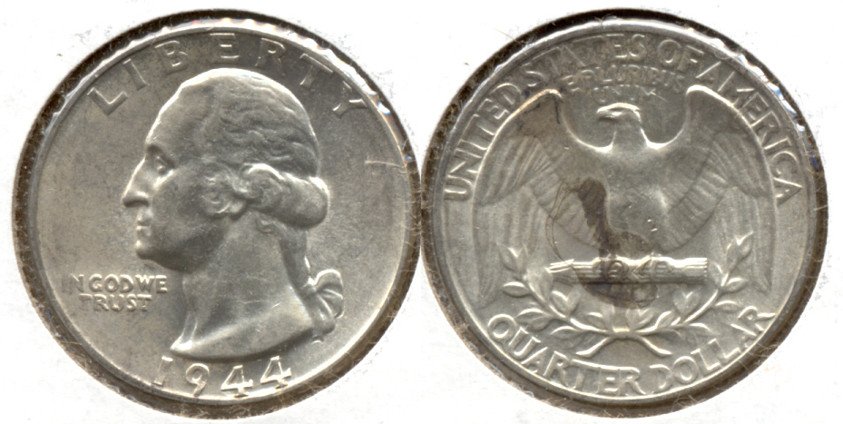 1944 Washington Quarter AU-50 n