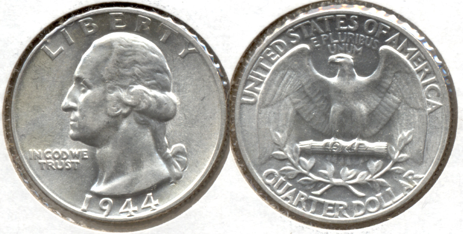 1944 Washington Quarter AU-55