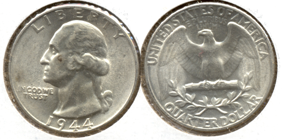 1944 Washington Quarter AU-55 b