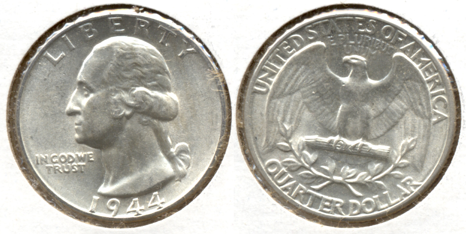 1944 Washington Quarter AU-55 e