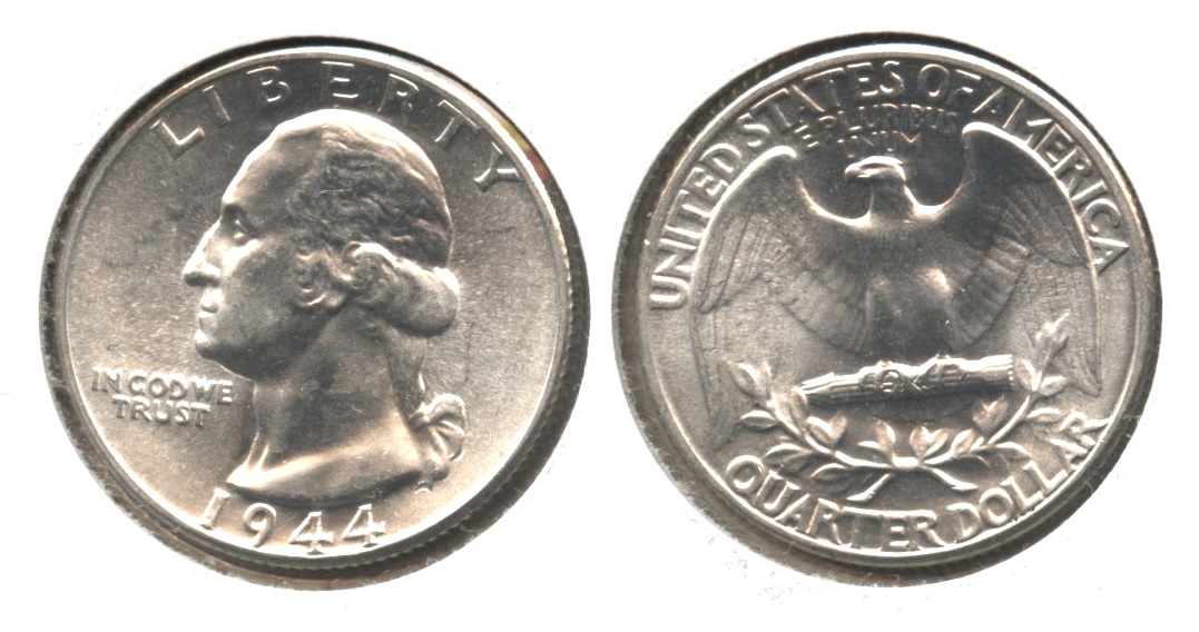1944 Washington Quarter AU-55 #o