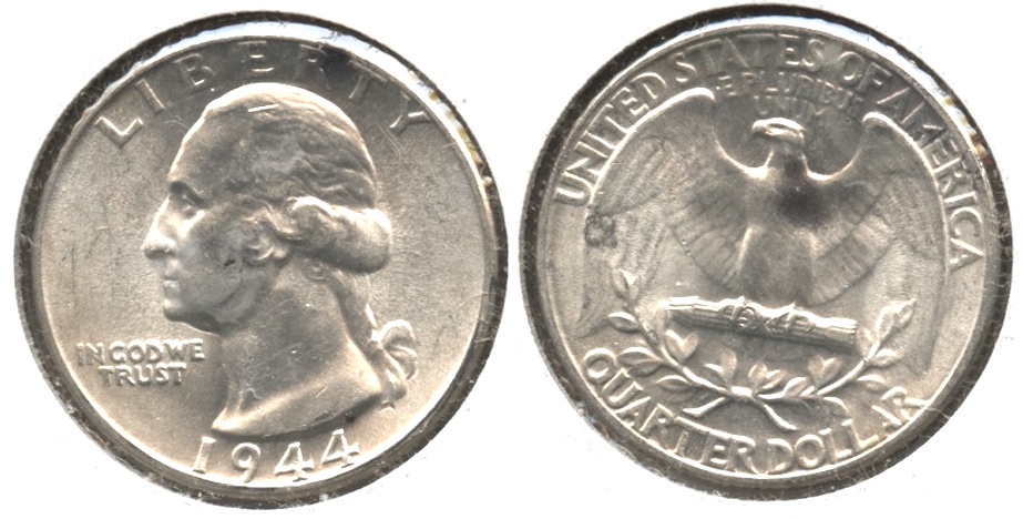 1944 Washington Quarter MS-60 #b