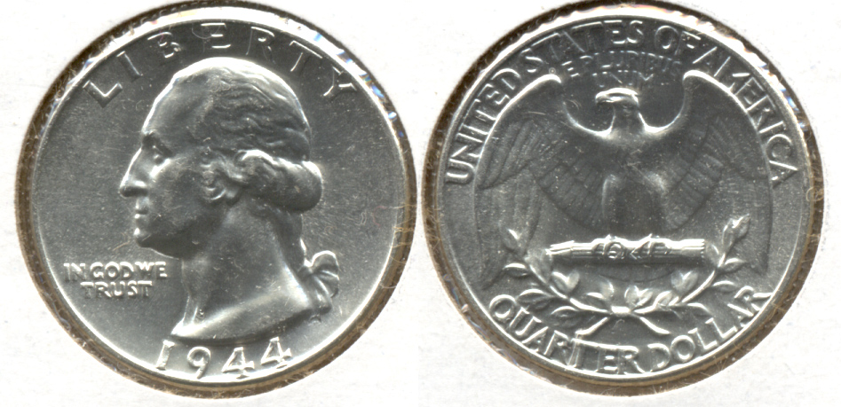 1944 Washington Quarter MS-60 w