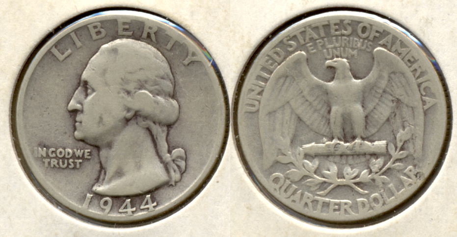 1944 Washington Quarter VG-8 a