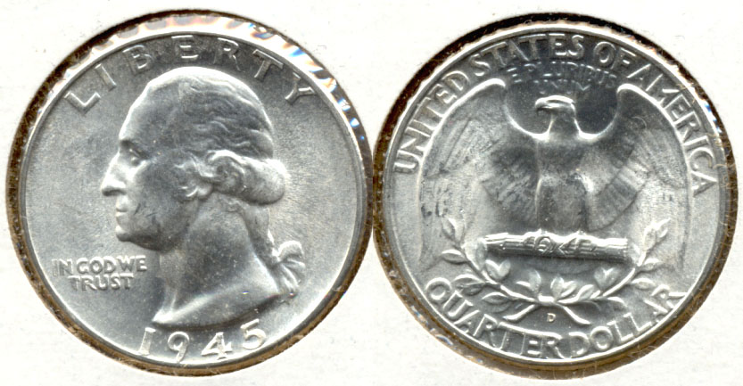 1945-D Washington Quarter MS-60 h