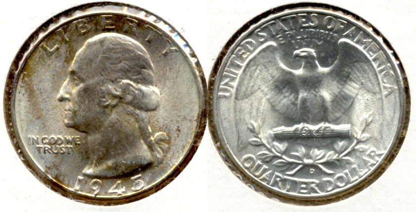 1945-D Washington Quarter MS-60 i