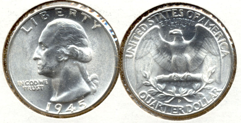 1945-D Washington Quarter MS-63