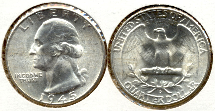 1945-D Washington Quarter MS-63 d