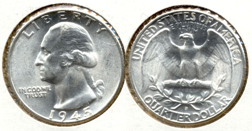 1945-D Washington Quarter MS-63 e