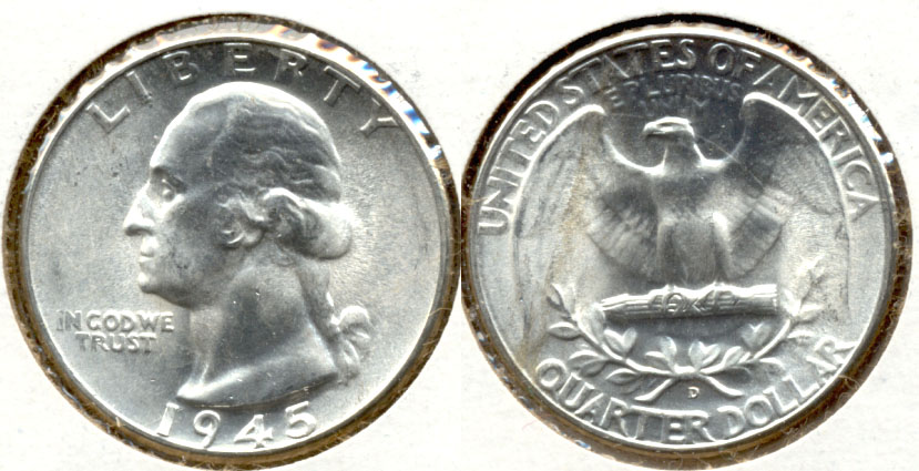 1945-D Washington Quarter MS-63 f