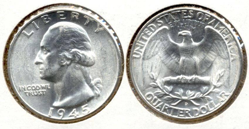 1945-D Washington Quarter MS-63 l