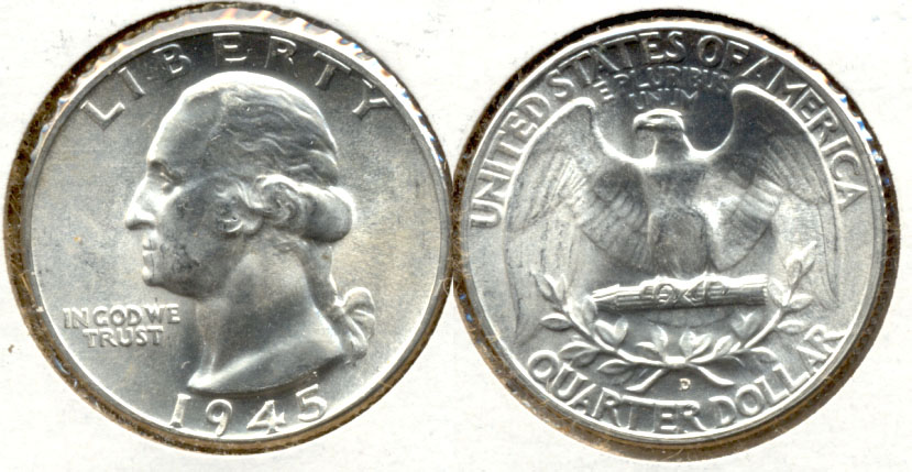 1945-D Washington Quarter MS-64