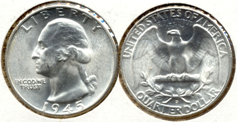 1945-D Washington Quarter MS-64 c