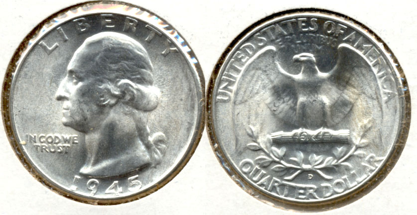 1945-D Washington Quarter MS-64 d