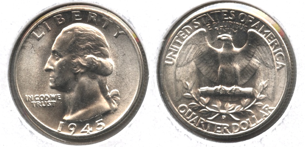 1945-D Washington Quarter MS-64 #h
