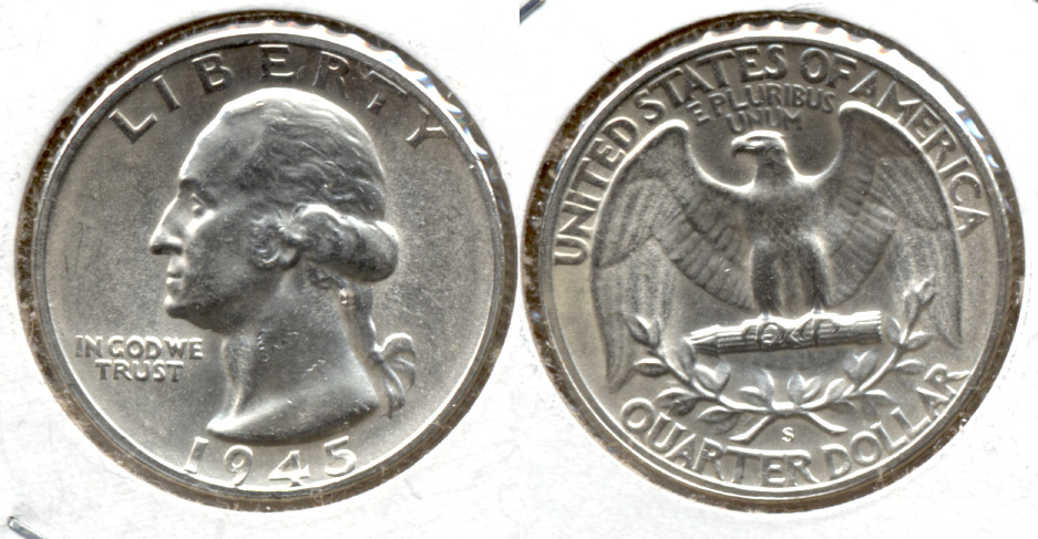 1945-S Washington Quarter MS-60 j