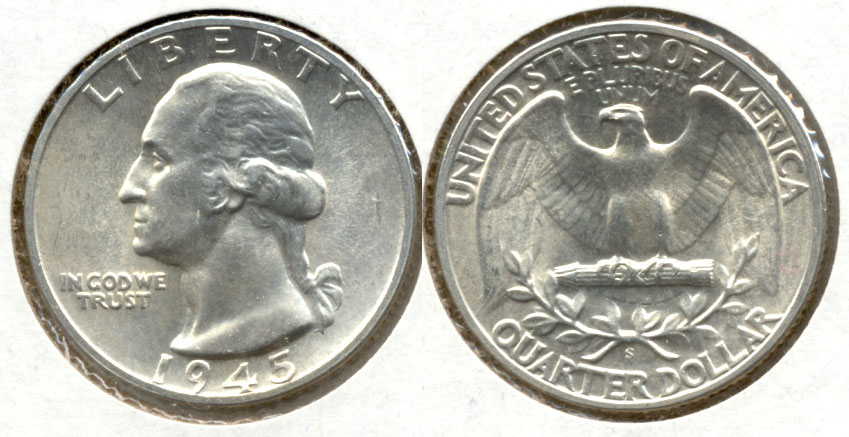 1945-S Washington Quarter MS-63
