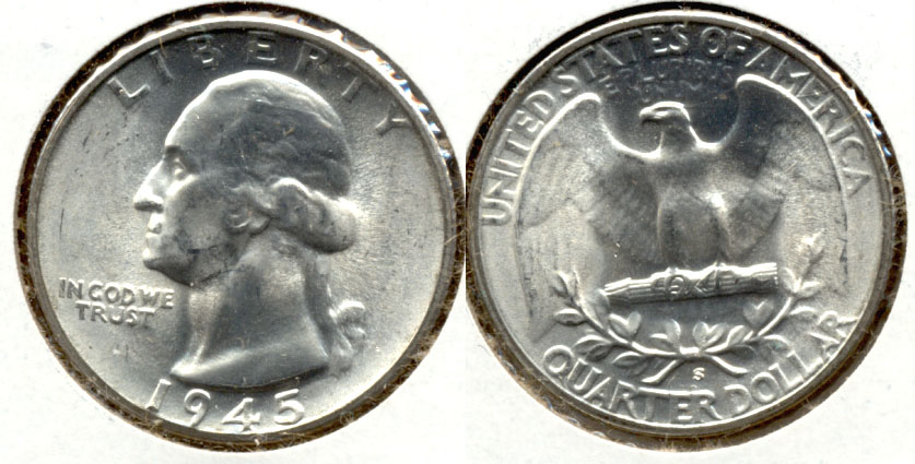 1945-S Washington Quarter MS-63 i