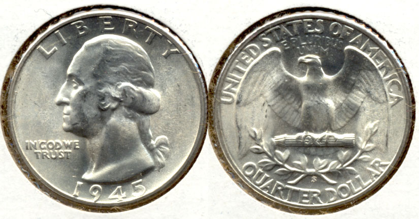 1945-S Washington Quarter MS-63 k