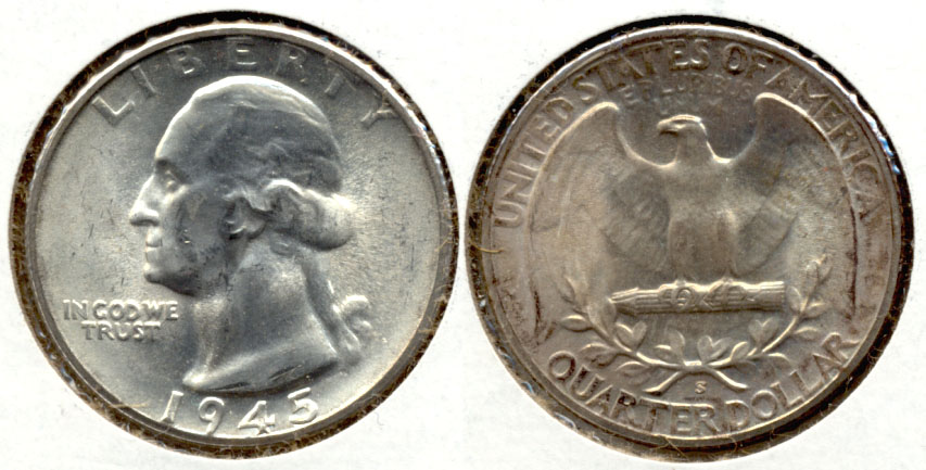 1945-S Washington Quarter MS-63 m