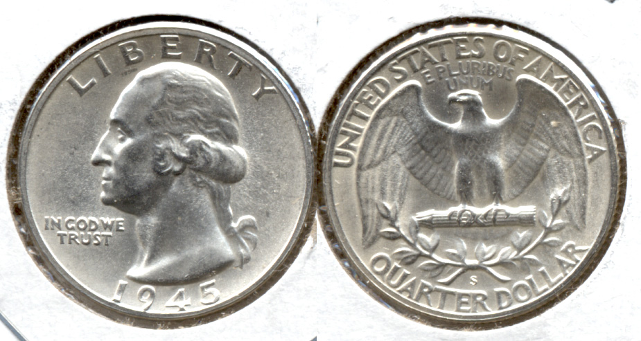 1945-S Washington Quarter MS-63 s