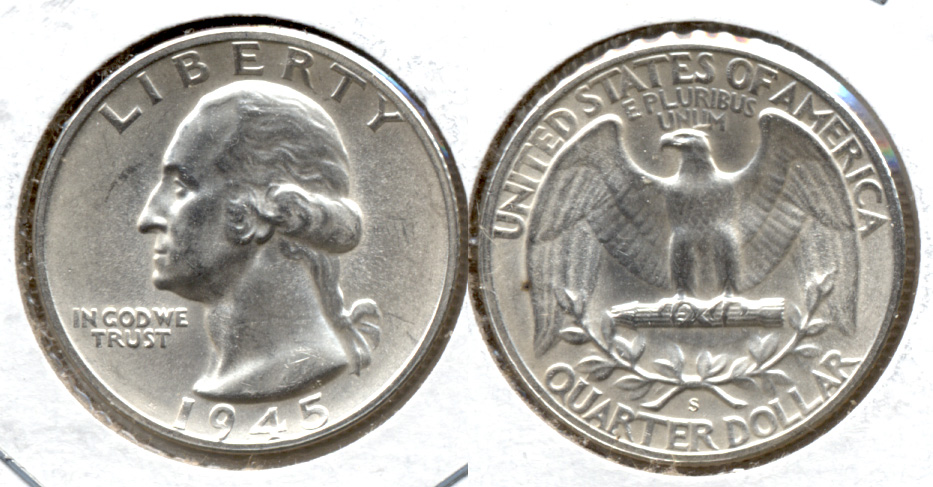 1945-S Washington Quarter MS-63 v