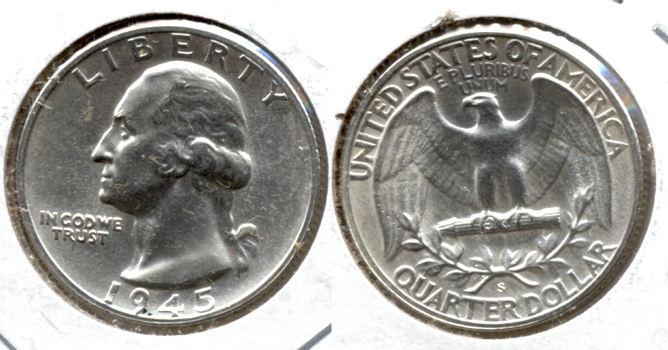 1945-S Washington Quarter MS-63 y