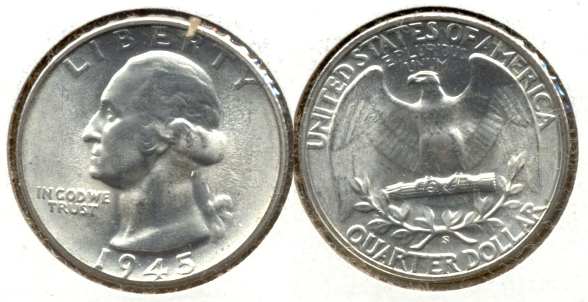1945-S Washington Quarter MS-64 b