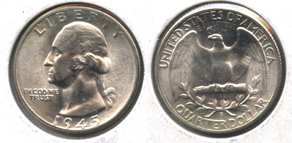 1945-S Washington Quarter MS-64 #e