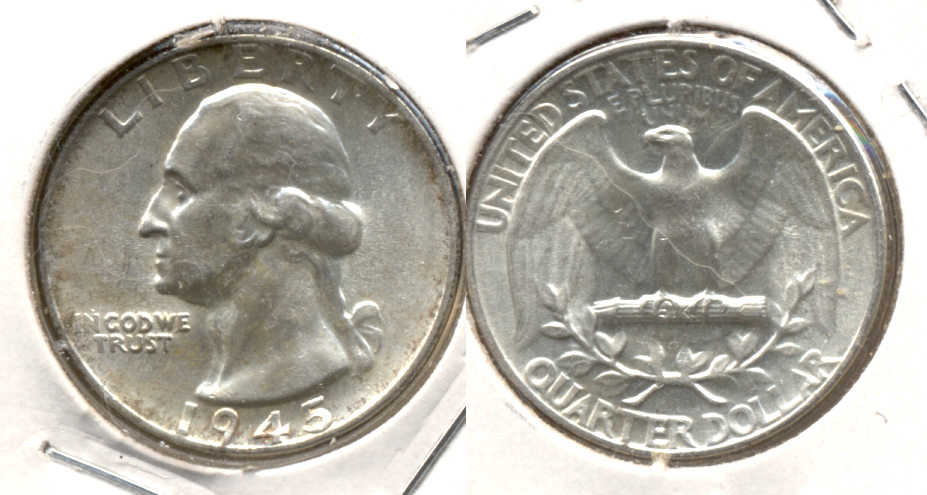 1945 Washington Quarter MS-60