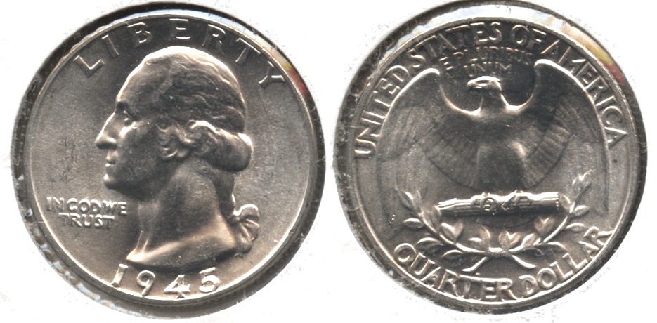 1945 Washington Quarter MS-64 #a