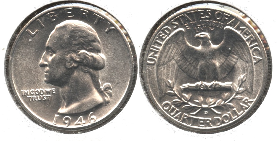 1946-D Washington Quarter MS-64 #b