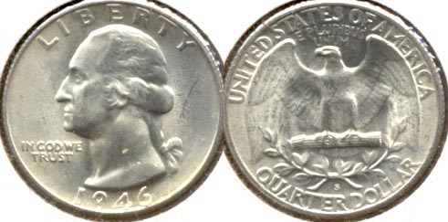 1946-S Washington Quarter MS-60