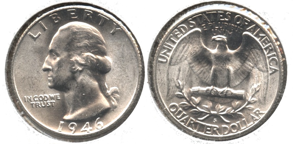 1946-S Washington Quarter MS-63 #b