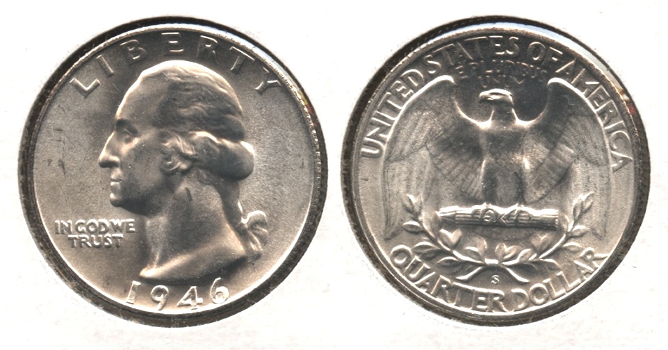 1946-S Washington Quarter MS-64 #e