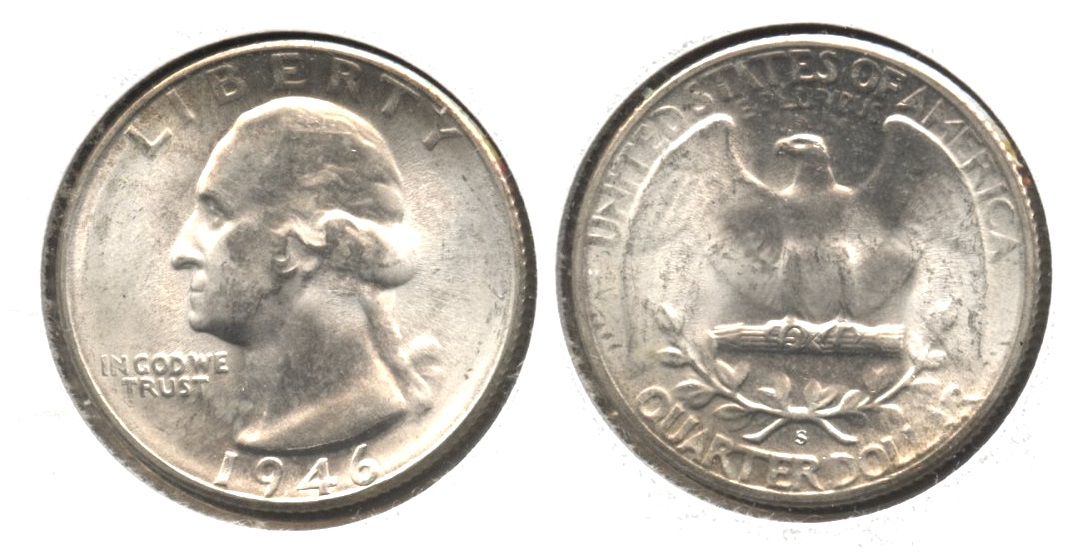 1946-S Washington Quarter MS-64 #f