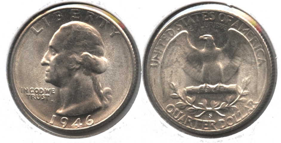 1946-S Washington Quarter MS-65