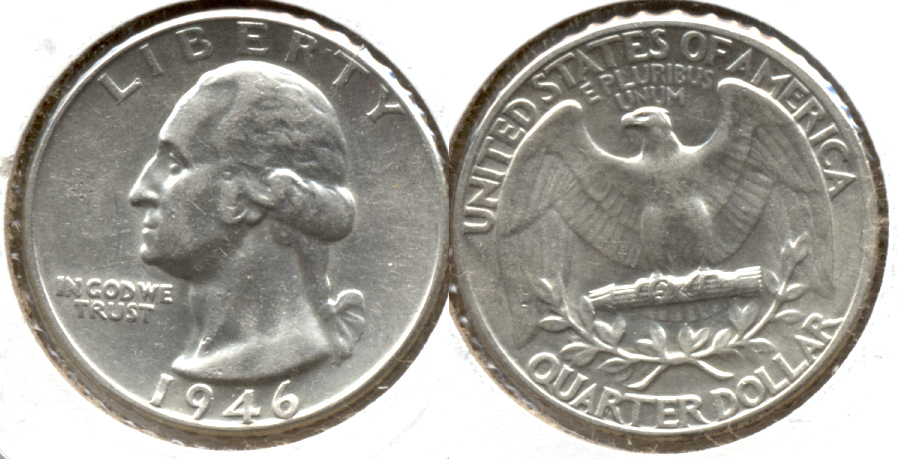 1946 Washington Quarter AU-50 b