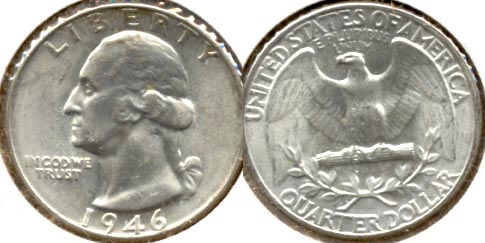 1946 Washington Quarter MS-60