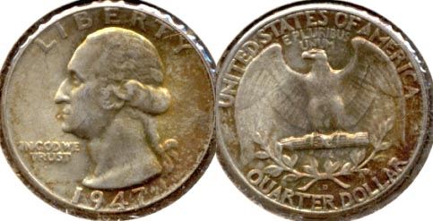 1947-D Washington Quarter MS-60