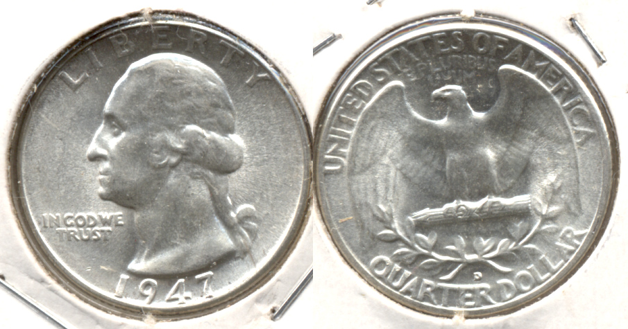 1947-D Washington Quarter MS-63 e